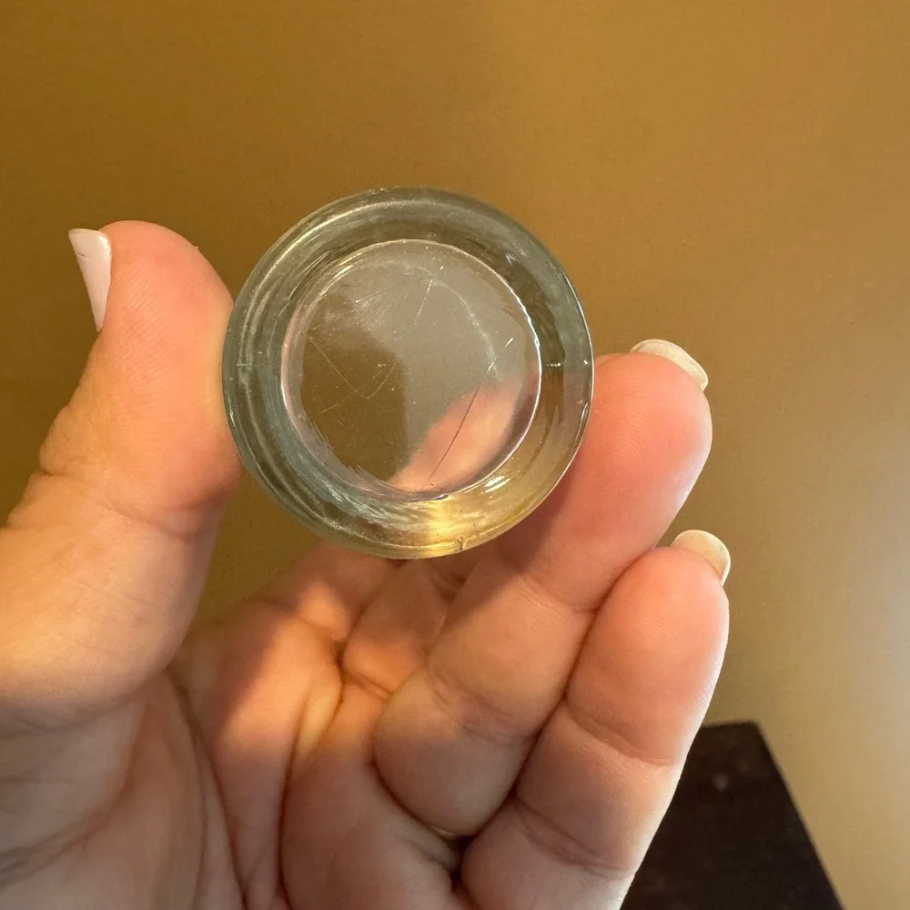 Vintage Clear Glass‎ Embossed Teaspoon Tablespoon Measuring Cup